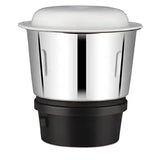 Bajaj Rex DLX 750 W 4 Jars Mixer Grinder, White and Blue