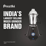 Preethi Taurus Pro MG-256 Mixer Grinder, 1000 watt, Black, 3 Jars, 2yr Guarantee & Lifelong Free Service