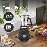 Preethi Taurus Pro MG-256 Mixer Grinder, 1000 watt, Black, 3 Jars, 2yr Guarantee & Lifelong Free Service